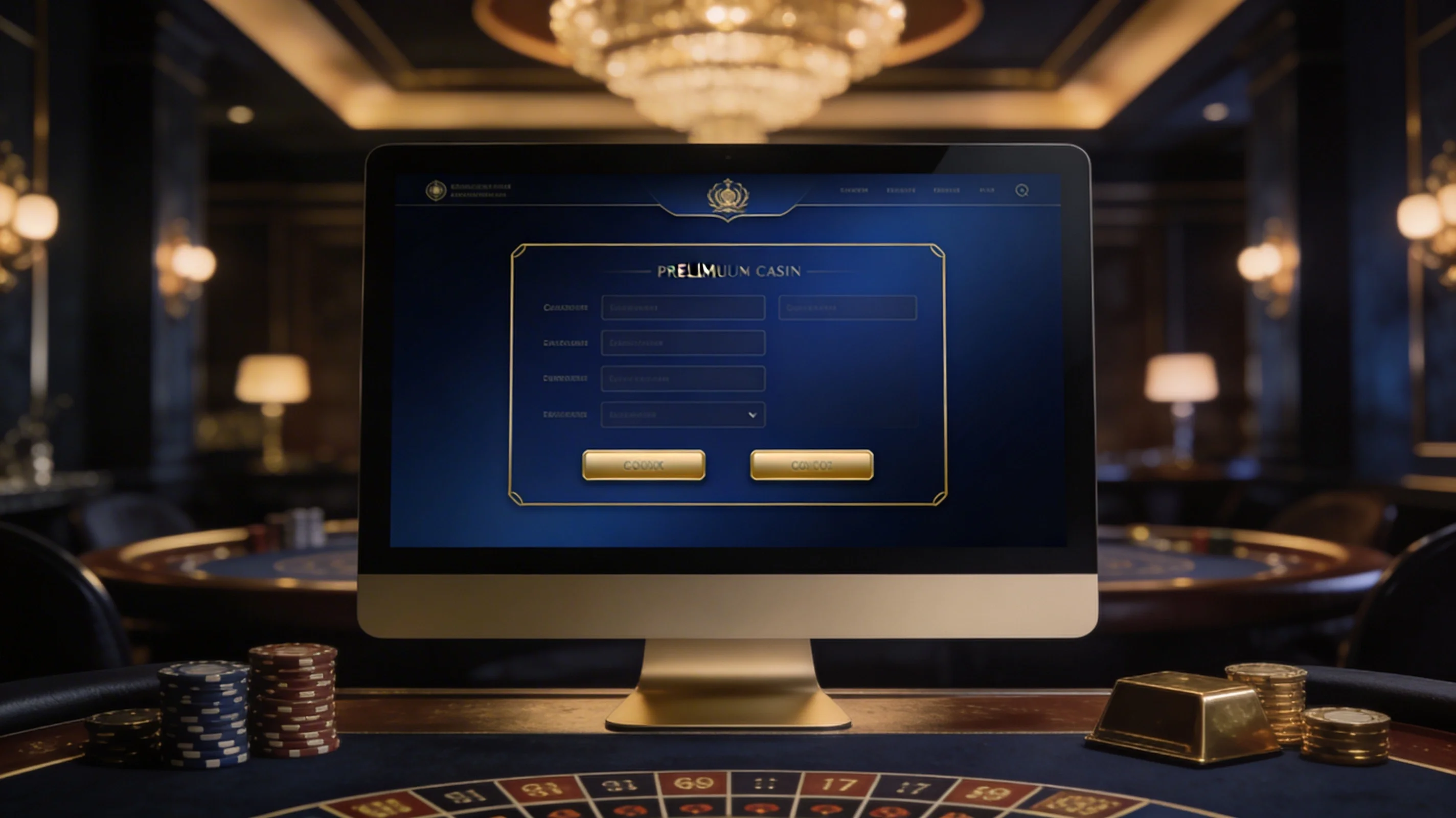 Interfaccia elegante ispirata al brand di un casino online